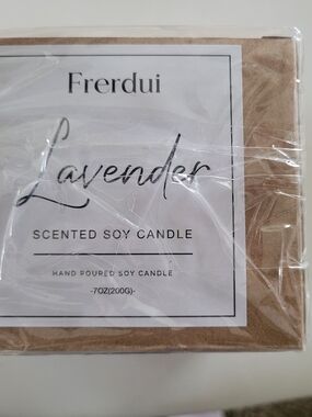 Lavender Scented Soy Candle - Natural Brown